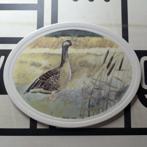 Rorlfrand Sweden Gragas Jackie Lloyd Goose Ceramic 8.25in x 6.25in Oval